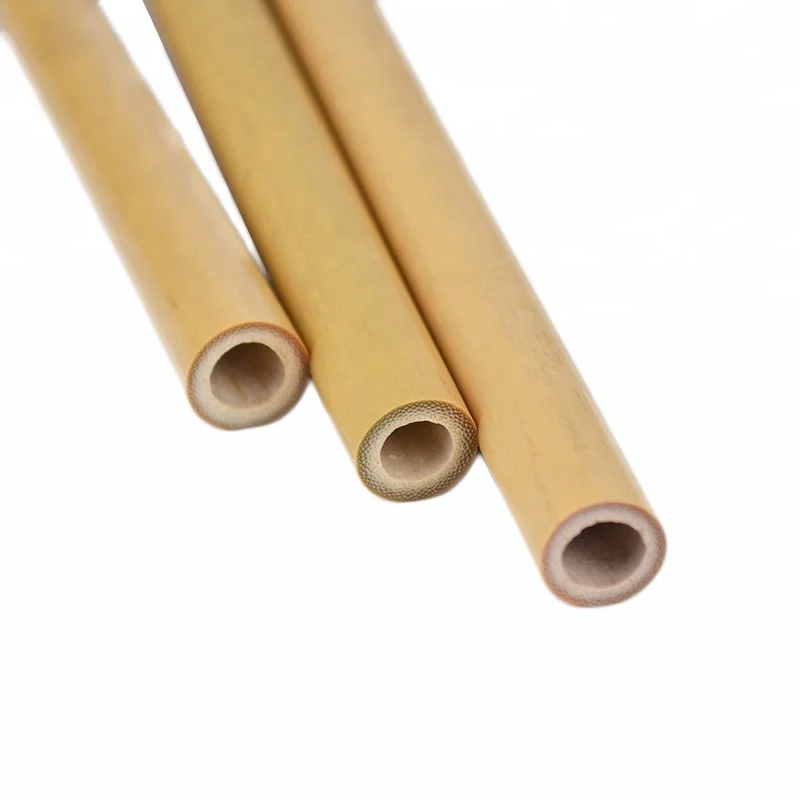 

Sustainable Reusable Drinking Bamboo Straws with Customized Logo Bamboo Straws, Yellow
