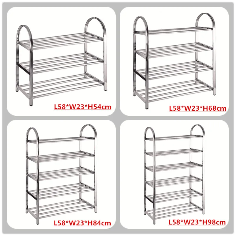 Cheap Shoe Rack Designs Simple Metal Stainless Steel Shoe Rack