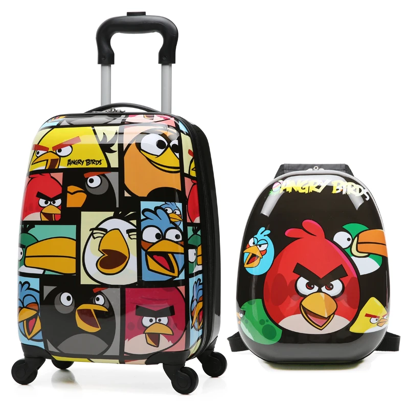 

Custom ABS Hard Case Cartoon Children Baby Caddy Travel School Suitcase Printed Trolley Kids Luggage Bag, Muti-colors