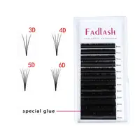 

Super Hot Selling 0.05 0.07mm Blooming Eyelash Extensions One Second Mega Volume Lashes