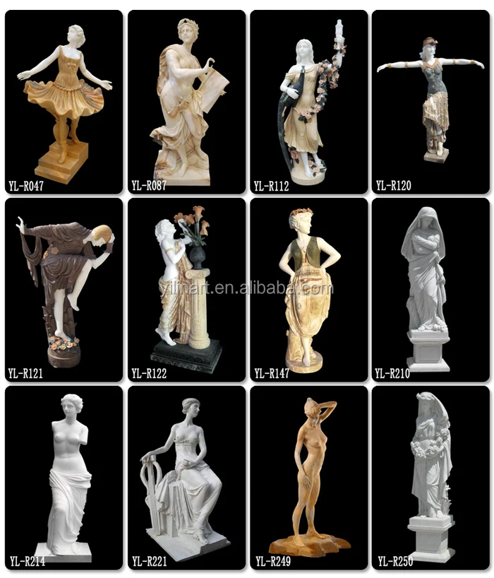 White marble garden decoration life size angel statue