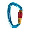 China Wholesale Spring Snap Hook Custom Locking Aluminum 25KN Climbing Carabiner In Hooks