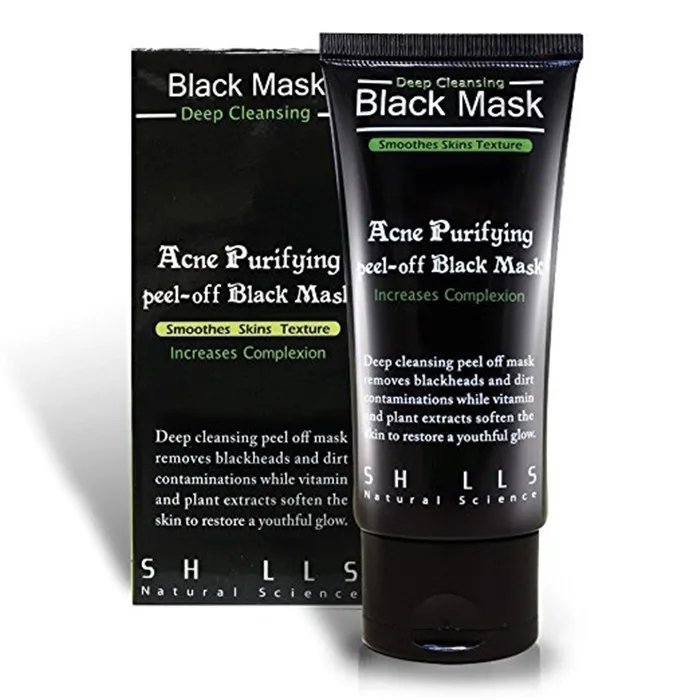 

In stock deep cleansing pores purifying peel off natural bamboo charcoal blackhead remover shills black mask facial manufacturer
