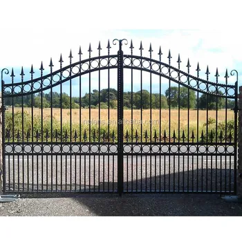 Wrought Iron Gate,Modern Iron Gate Designs/black Powder Coated Cheap ...