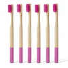 2019 Popular wholesale colorful round bamboo toothbrush manufacturer