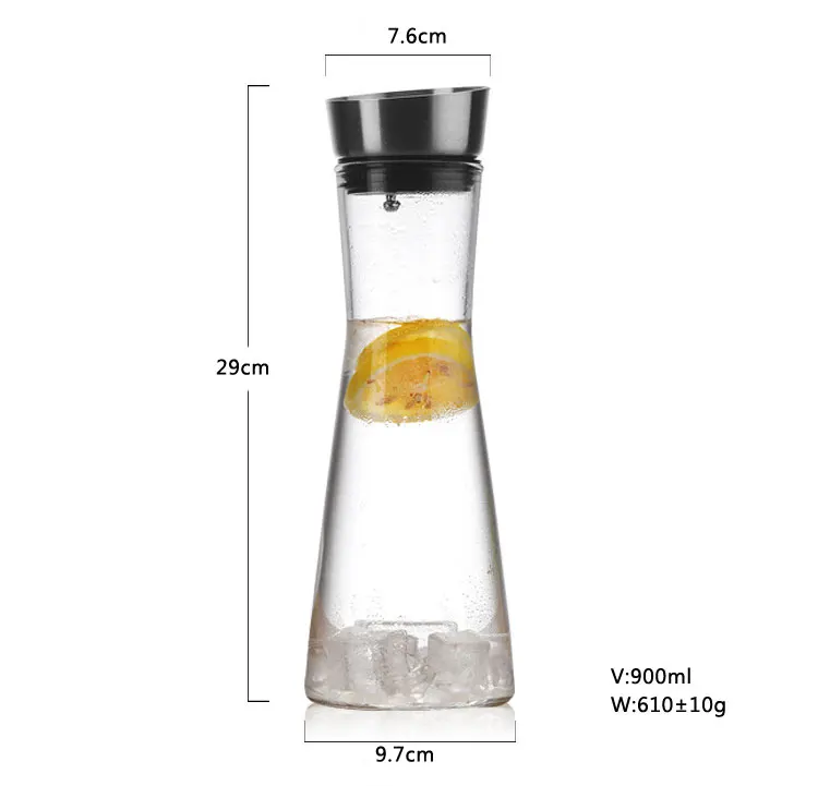 glass juice carafe
