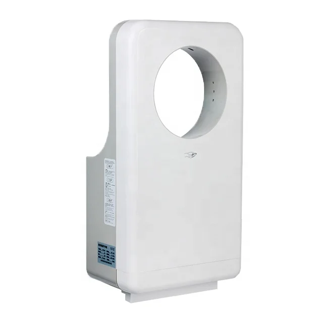 
Hospital Bathroom Antibacterial ABS Plastic Circular High Speed Electric Automatic Hand Dryer 