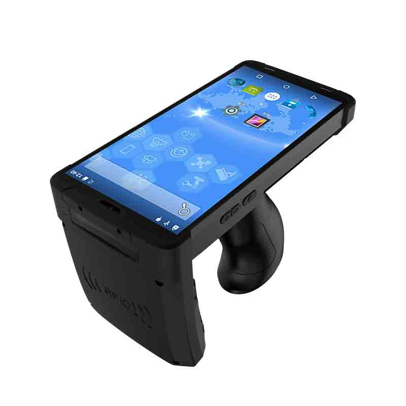 

Android 8.1 Mobile Handheld Terminal UHF RFID Reader 1D/2D Barcode Scanner Rugged PDA With Pistol Grip industrial pda