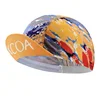 Professional team racing sublimated breathable lycra custom cycling cap