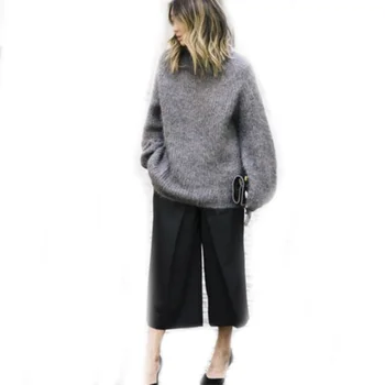 Winter Angora Work Outfits Women Fashion Sweater Comfortable