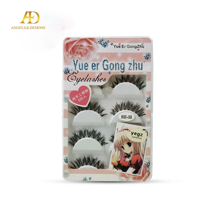 

HW08 5Pairs Popular Wholesale False Eyelash Manufacturer, Black