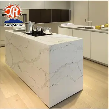New Design White Quartz Stone Kitchen Countertop View Crystal