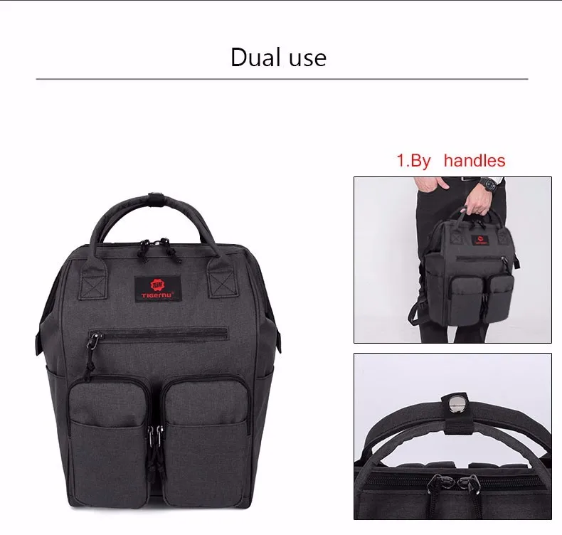 2017 Tigernu Brand Fashion Women Backpack Mini Laptop bags Multifunction Man Backpacks School Bag Leisure Travel Bags