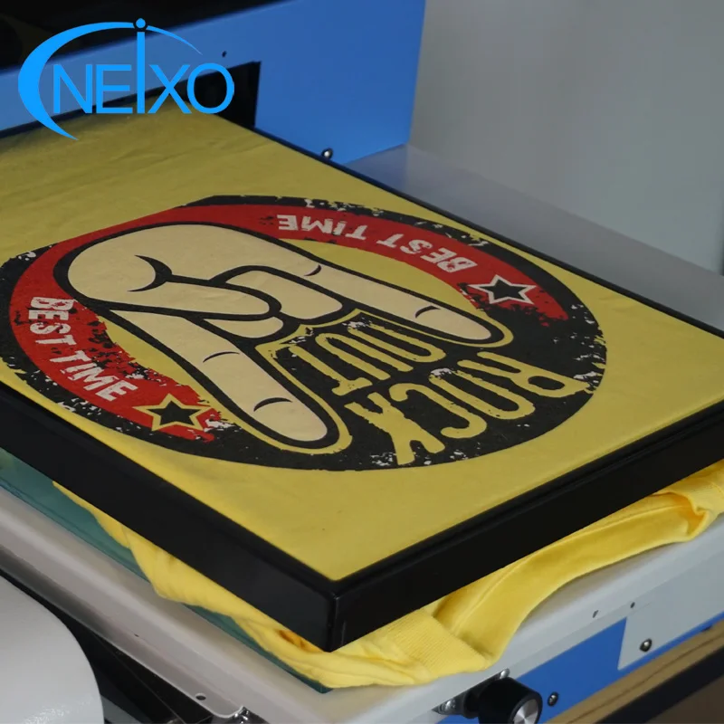 
Small T shirt white ink DTG flatbed printer A3 size 