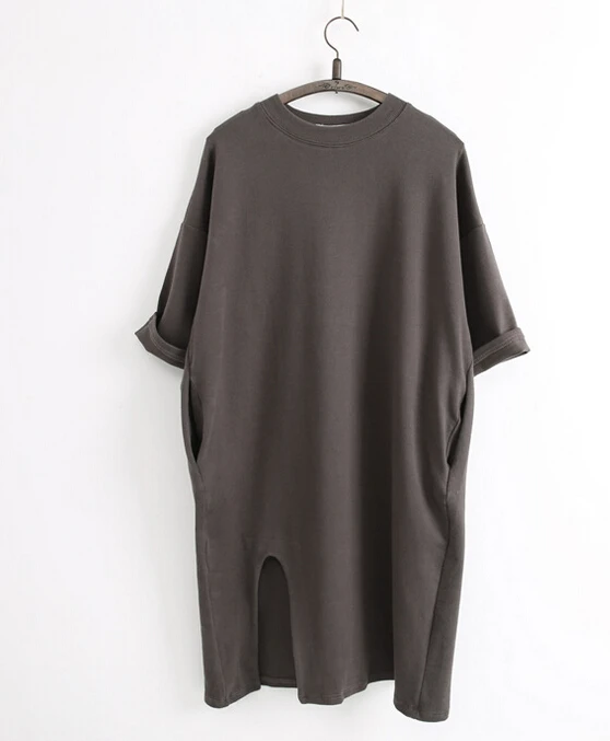 

3635 D.Y Fashion Korea fashion ladies cotton long t-shirt