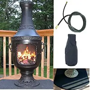 Buy Natural Gas Chiminea Blue Rooster Alch029gk Ga Ng Sun