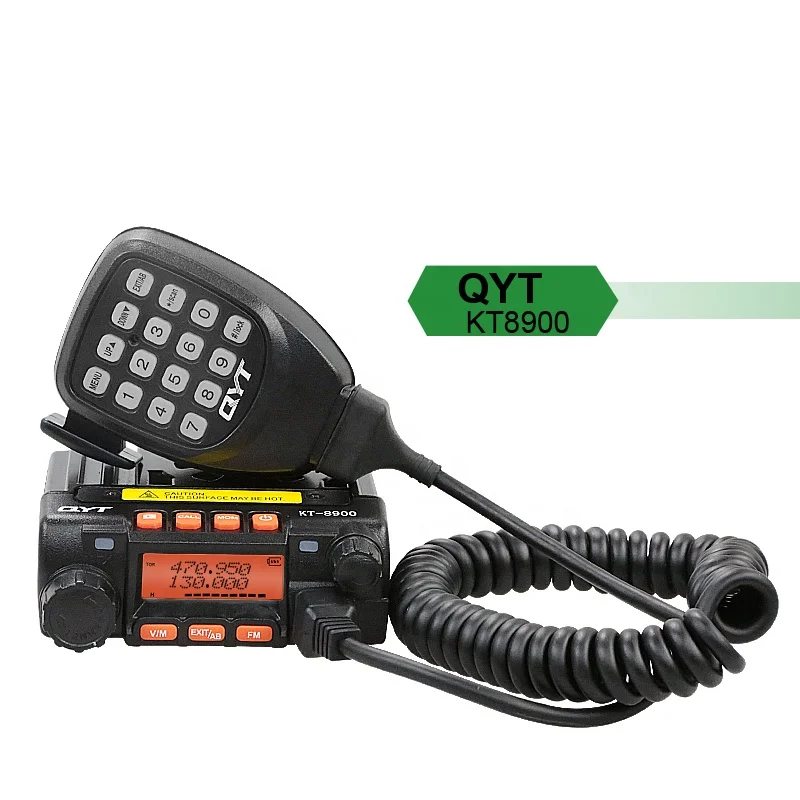 

QYT KT-8900 25w dual band two way radio transceiver mini mobile radio, Black