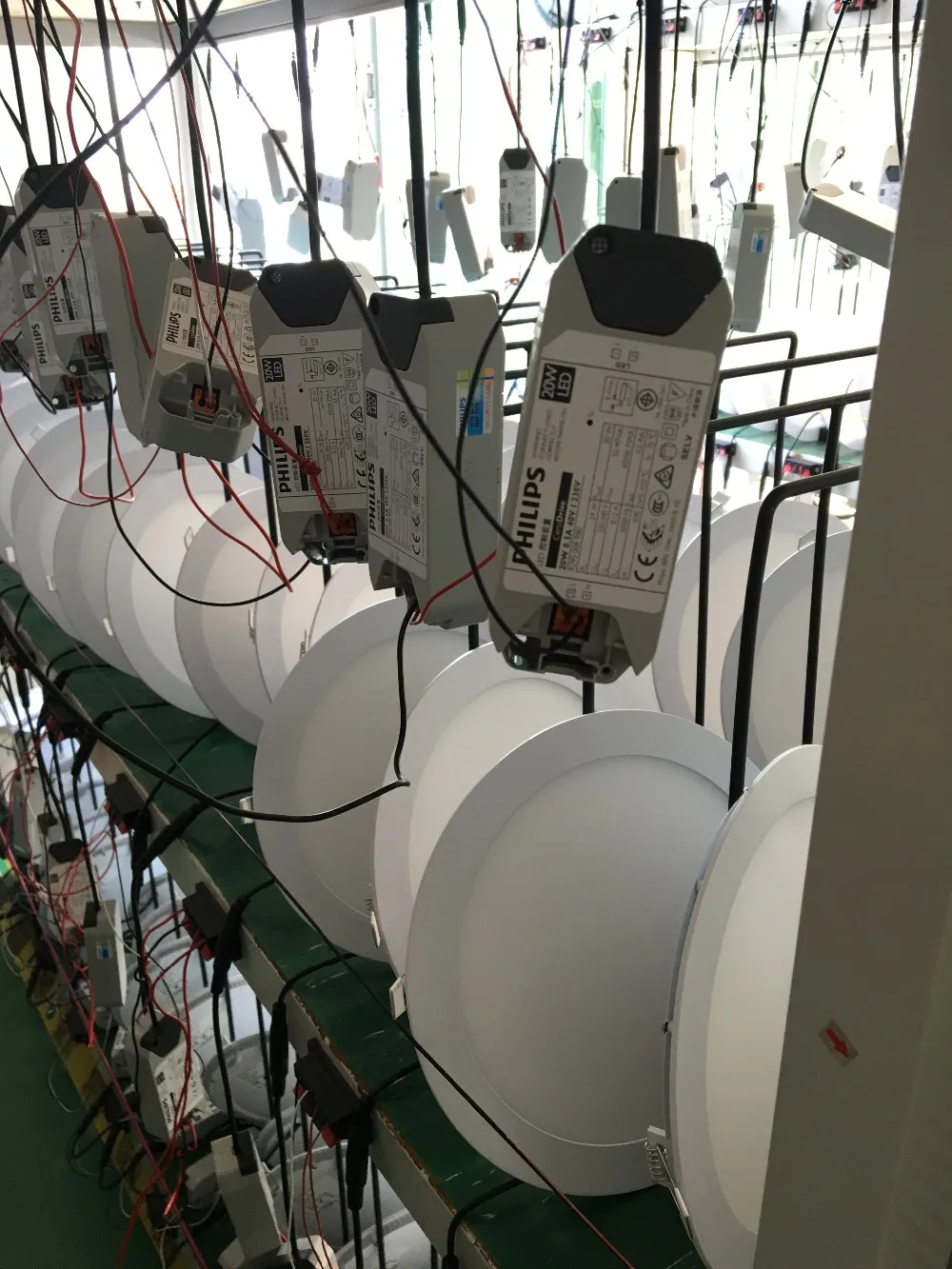 TP(a) fire IP54 led Down light Tri-color LED Round Panel light for shopping mall , super market