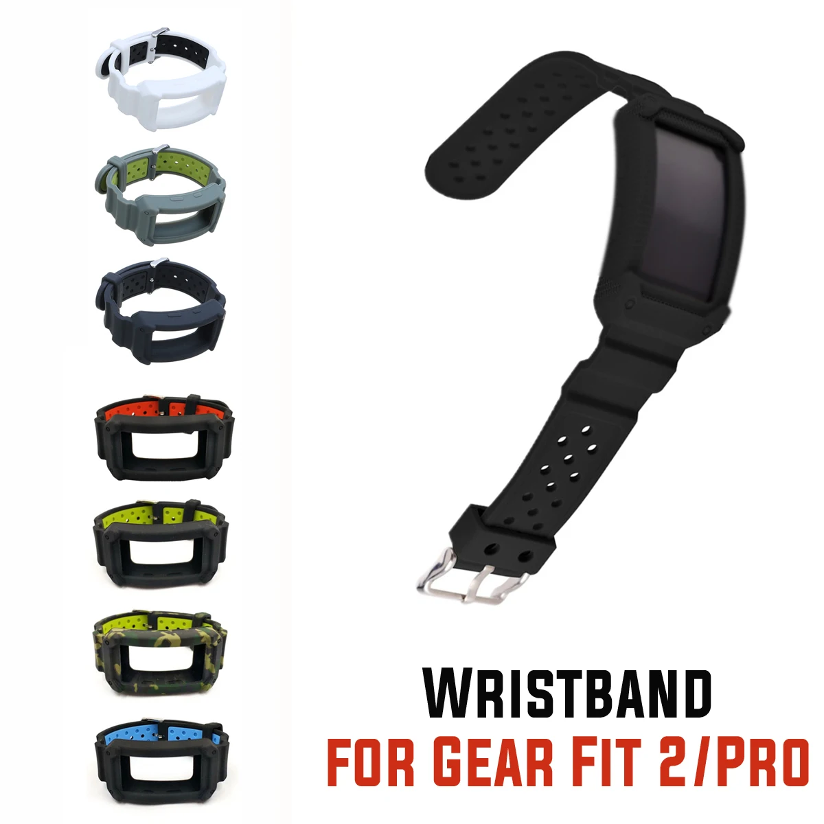 

Silicone Wristband Watch Bands Replacement Strap for Samsung Gear Fit 2 SM-R360/Fit2 Pro R365 Strap Wristband Watch Bands