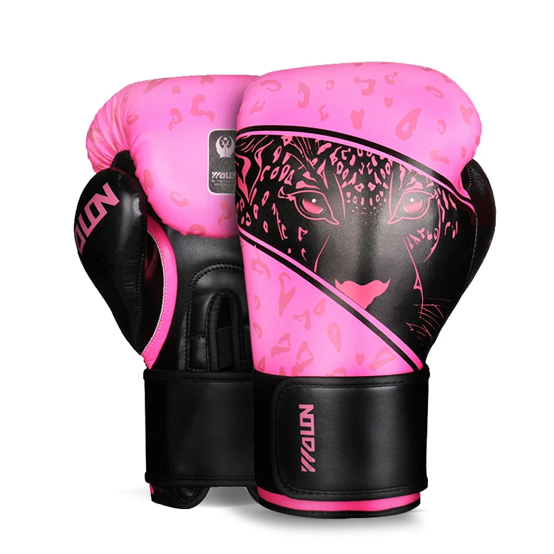 

2020 wholesale leather boxing gloves, Golden/pink