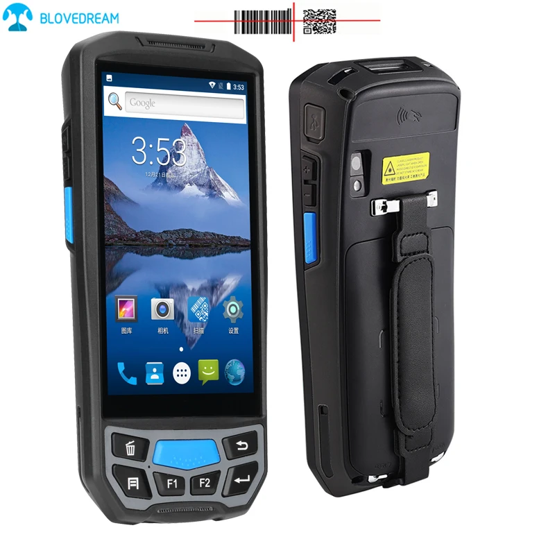 China Manufacture Portable android pda data terminal tablet pc barcode scanner with 1D or 2D handheld data collection devices 4G