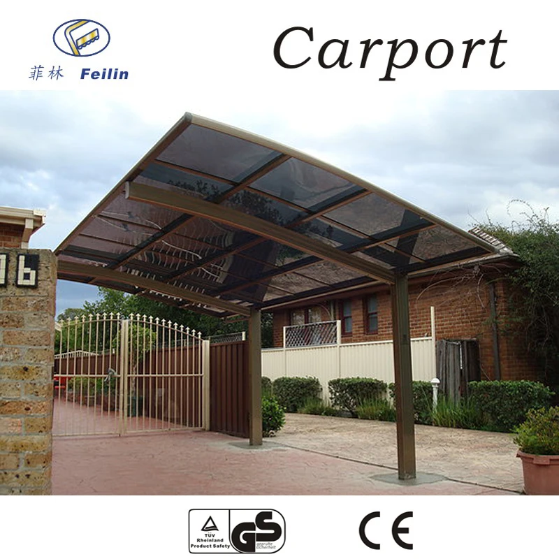 Polycarbonate And Aluminum Carport Triangle Shade Sail Carport