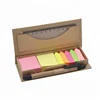 Hard cover waterproof kraft paper bulk custom die cut sticky notes with memo box