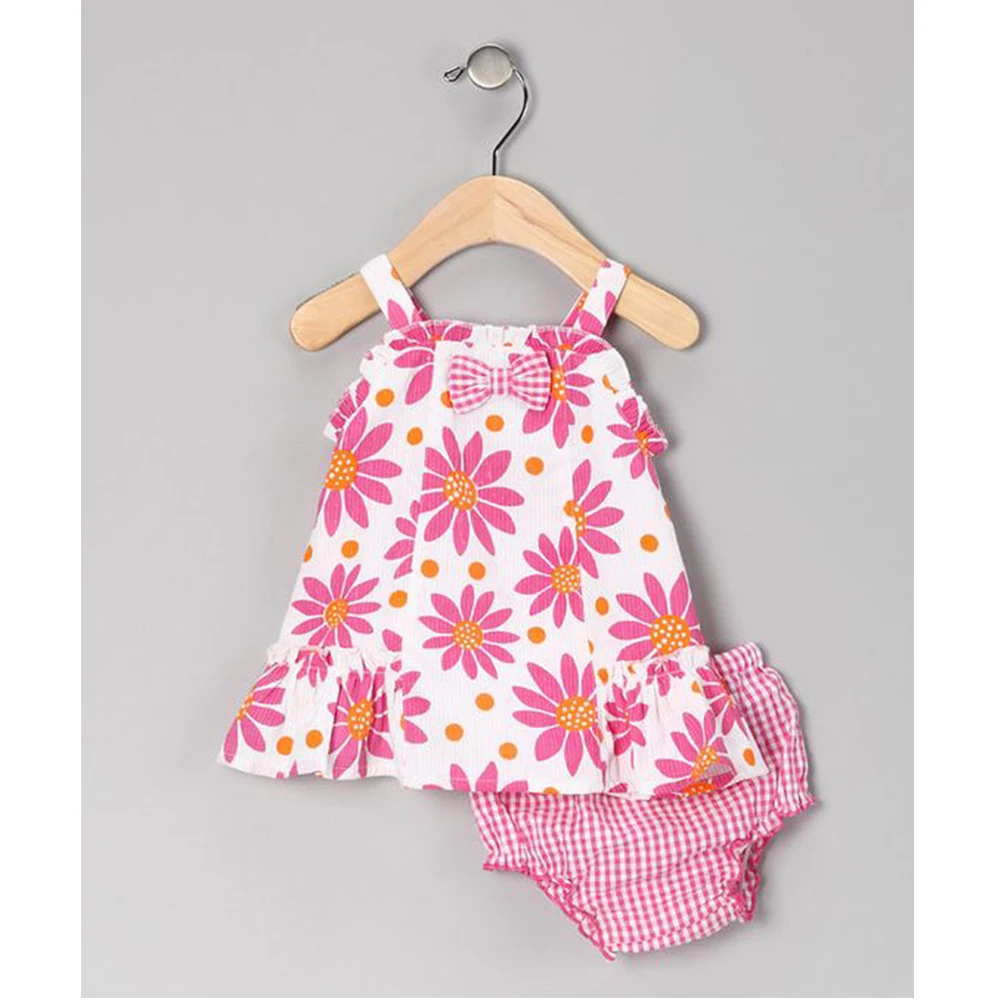 New Style Baby Boutique Romper Unisex Seersucker Fabric Clothing