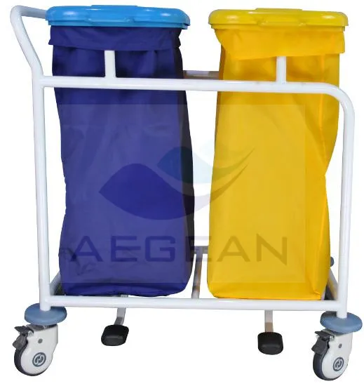 hospital linen waste trolley