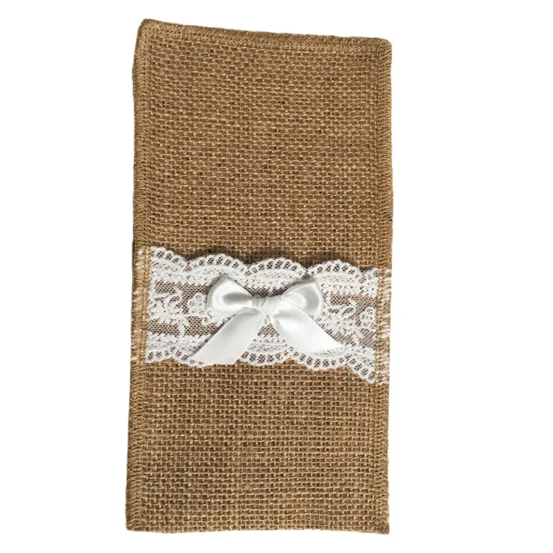 
Coolmarch Fashion Canvas Cotton Pouch Tableware Linen Bags Outdoor Weddings 