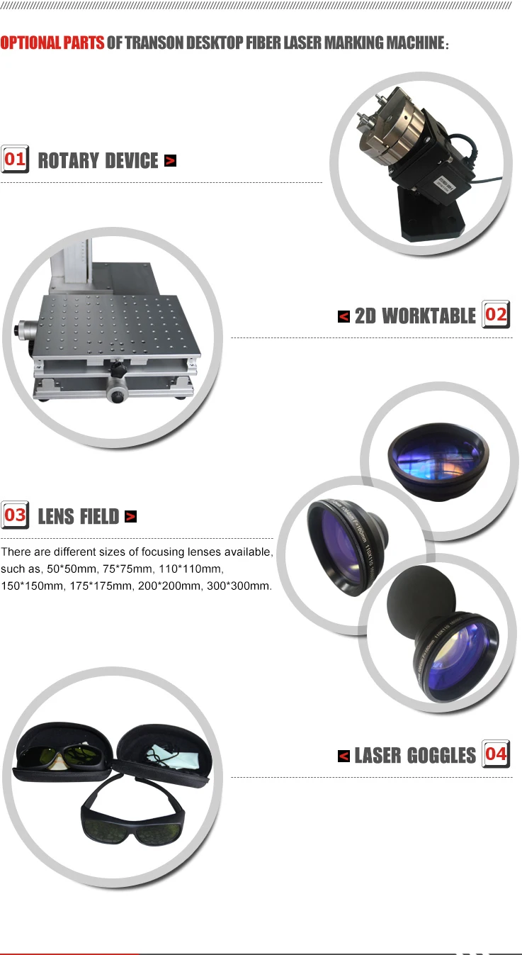 Industrial Fiber Mopa Color Laser Marking Engraving Machine 20W 30W 50W