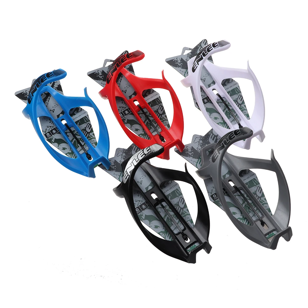 

5 Colors ENLEE R20 Glass Fibre Mountain Bicycle Bottle Cage MTB Road Cycling Water Bottle Holder for Bike, Red/white/blue/black/grey