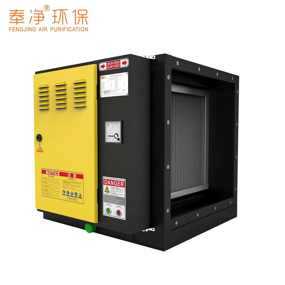 
BBQ Grill With Smoke Filter Kitchen Exhaust Electrostatic Precipitator ESP Fume Disposal Equipments 