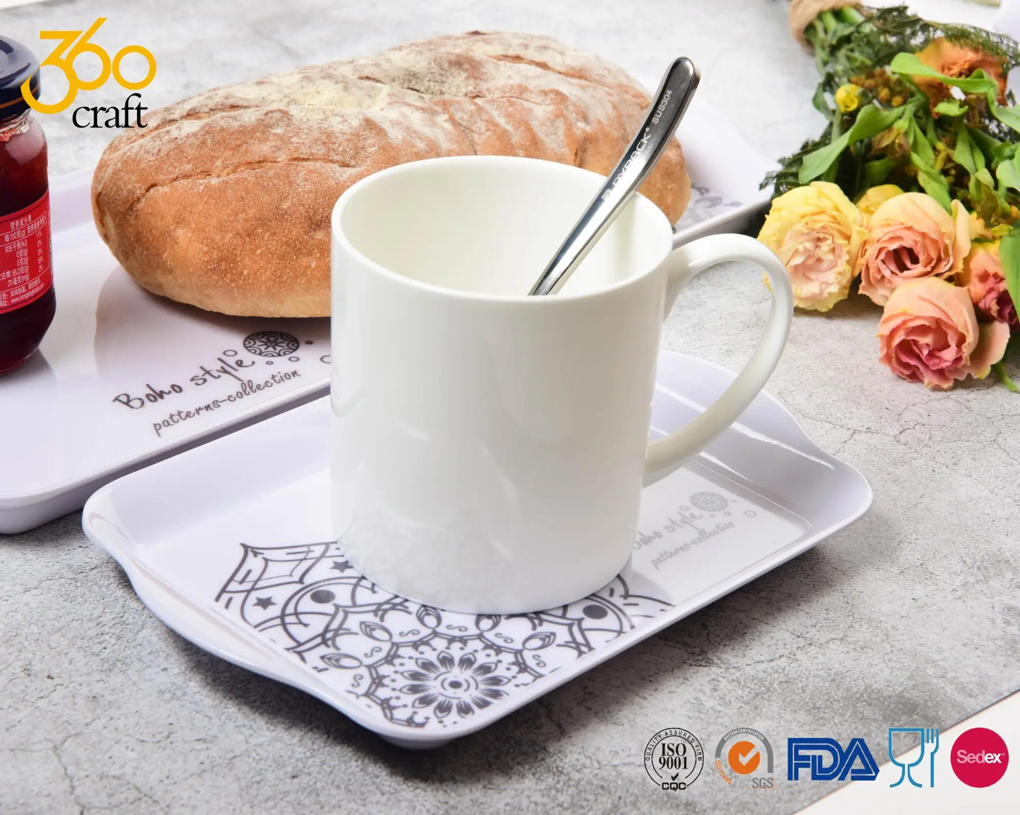 Emma Bridgewater Small Melamine Rectangular Tray 22 X 14.5cms