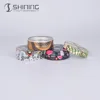 100ml Hot Sale Personal Care Aluminum Cosmetic Use Tea Candy Custom Black Deep Round Silver Metal Rectangle Tin Cans