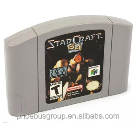 

NTSC/USA version Video Game Cartridge for Nintendo 64 StarCraft 64 N64