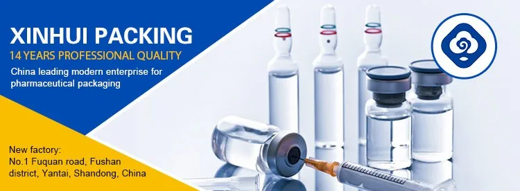 Medical 10 ml Glass Vials for Injection with Rubber Stopper and Cap