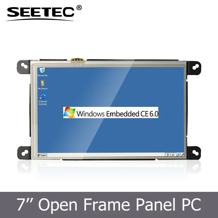 7inch touchscreen 400cd/m2 brightness WinCE Linux system RS232 RS485 port  Industrial Panel PCs