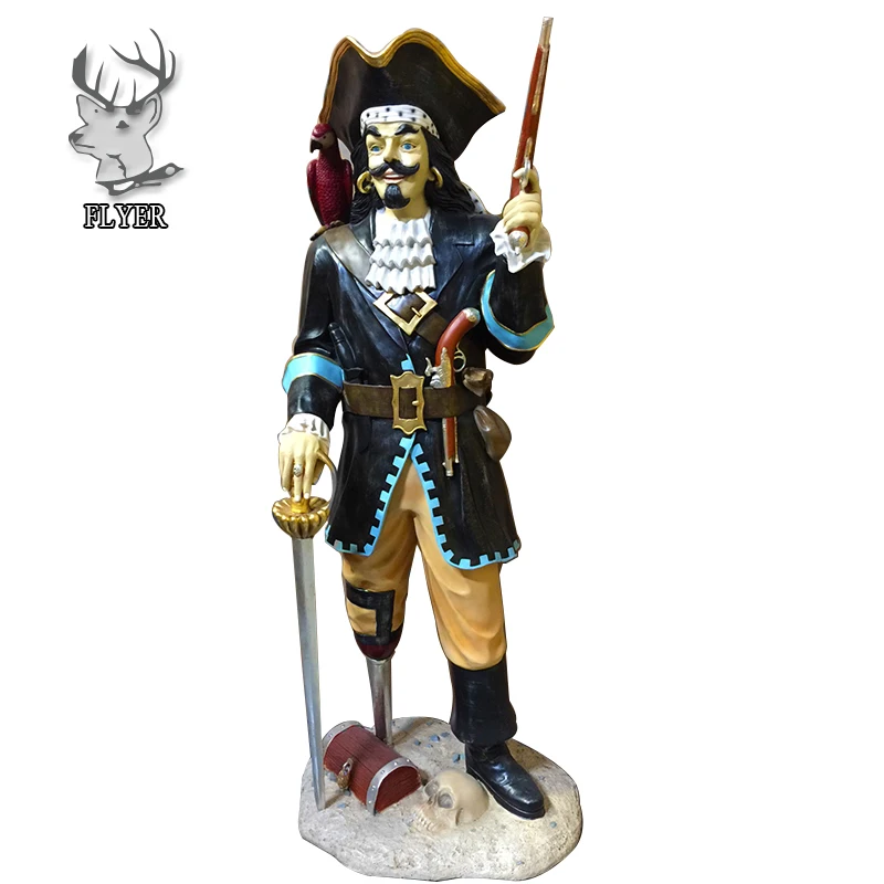Park Decoration Life Size Fiberglass Caribbean Pirate Statues Buy