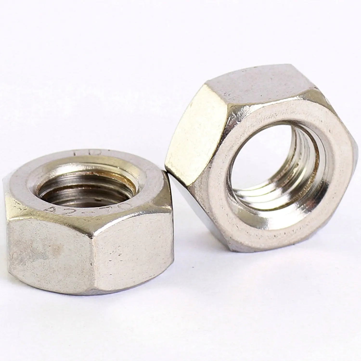 Metric Extra Fine M20 x 1.5mm A2 Stainless Steel Hexagon Full Nuts