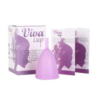 

OEM100%Soft Medical Silicone Menstrual Cups with Reusable Lady Menstruation Cups