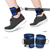 Adjustable Thigh Pulley Ankle Cuff Strap with D Ring for Workout Fitness Weight Lifting Exercise Gym Men Women