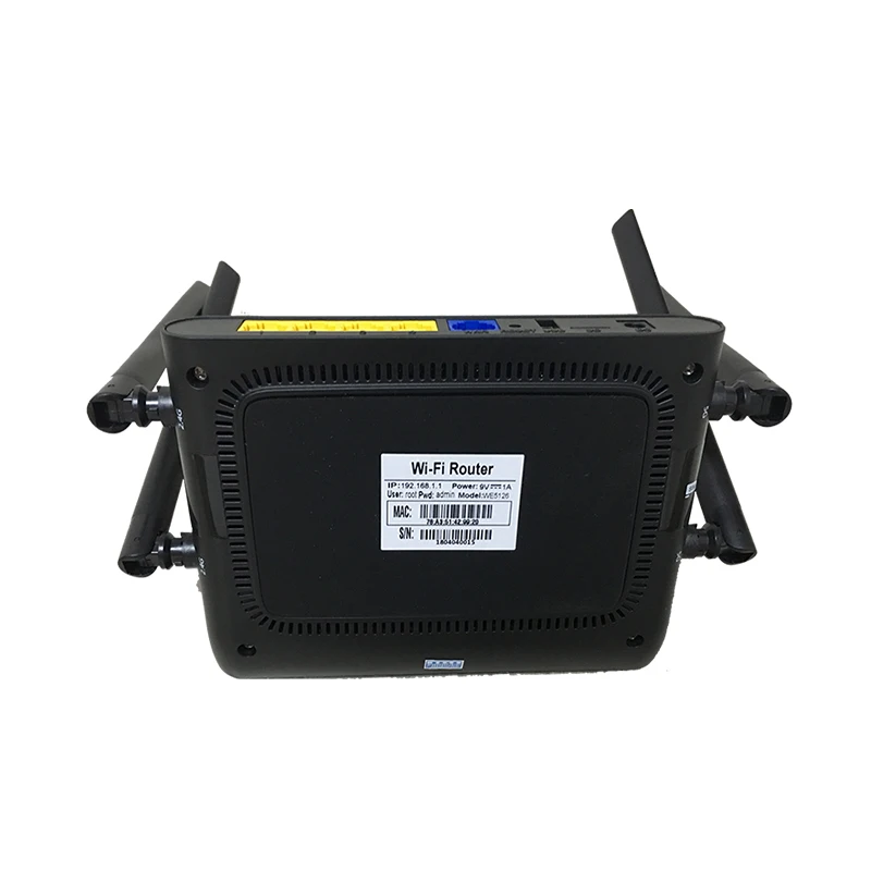

Wireless lan openwrt dual band wifi wireless gigabit network router, Black