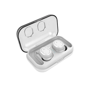 Amazon Best selling Noise Cancelling Headset Mini Stereo Earphone with Ear Hook Bluetooth 5.0 Wireless earbuds with dock