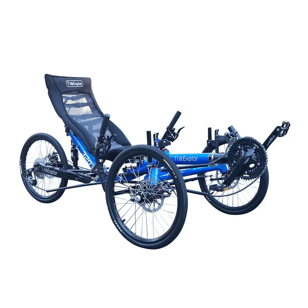 

China 3 wheel sports rear suspension delta recumbent trike for sale