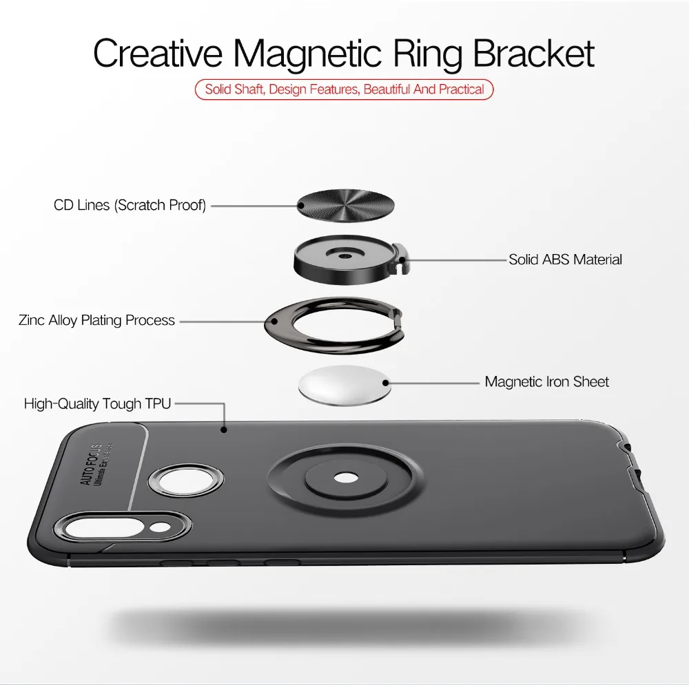 Popular Shockproof Case For Pocophone F1 Finger Ring 