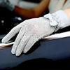 Women's Summer UV-Proof Driving Gloves Gloves Lace Gloves Bow Full Finger Spring and summer outdoors Sunscreen Guantes