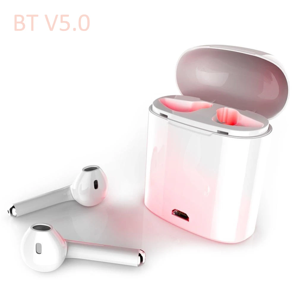 2019 China Factory Cheap Price BT 5.0 TWS i7s Wireless Earphones Wireless Earbuds with charging case