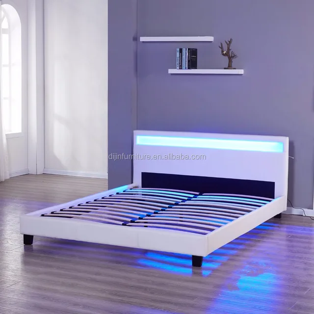 Featured image of post Double Bed With Lights : From compartments underneath to shelving on top of the headboard, this clever feature saves room and ensures important belongings are always within reach!