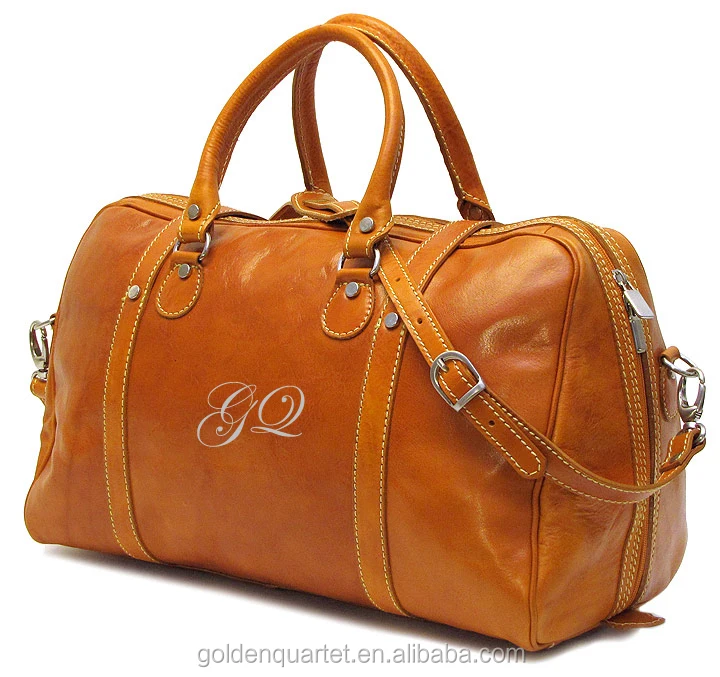 luxury leather duffle bag